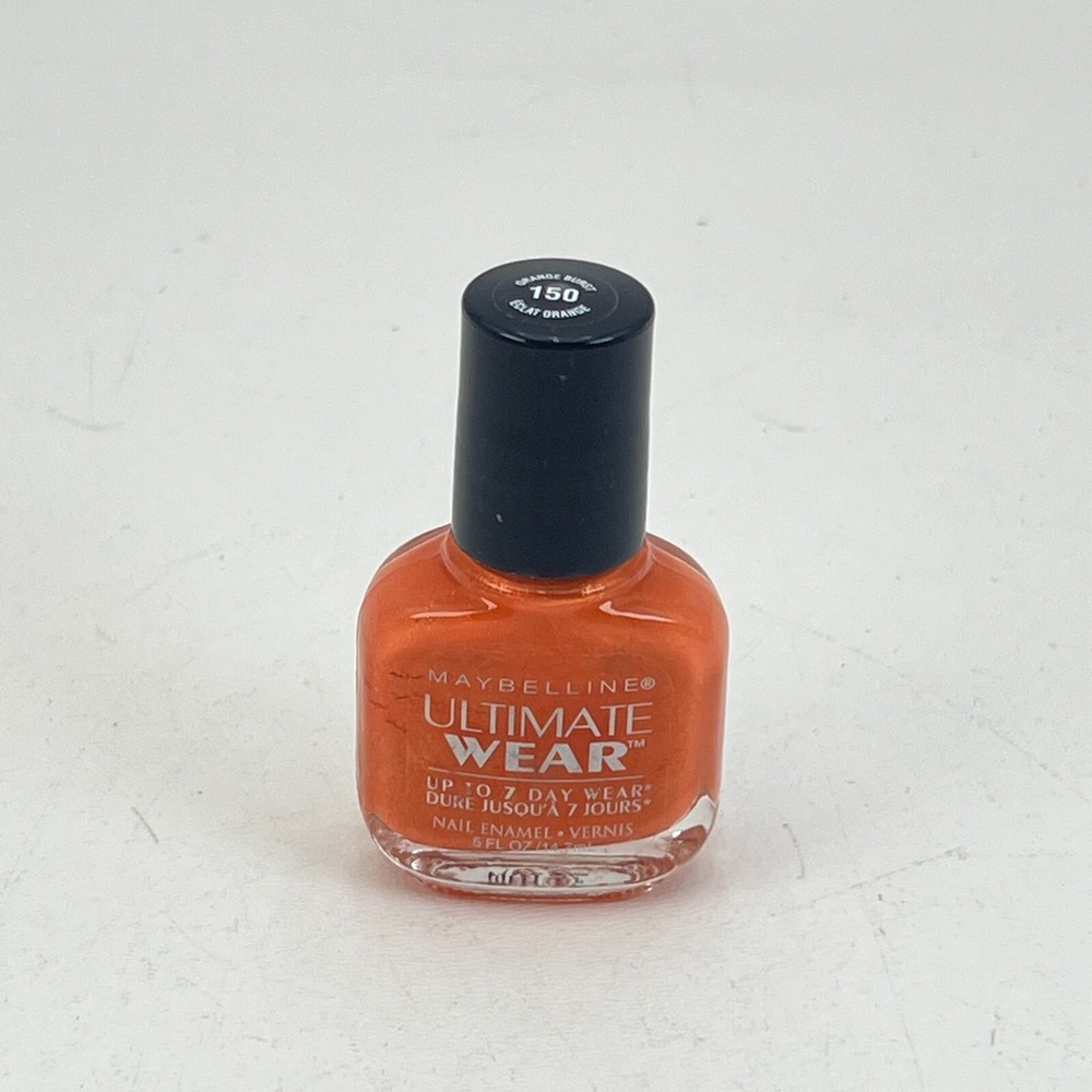 Maybelline Ultimate Wear #‎ 150 Orange Burst Nail Enamel New